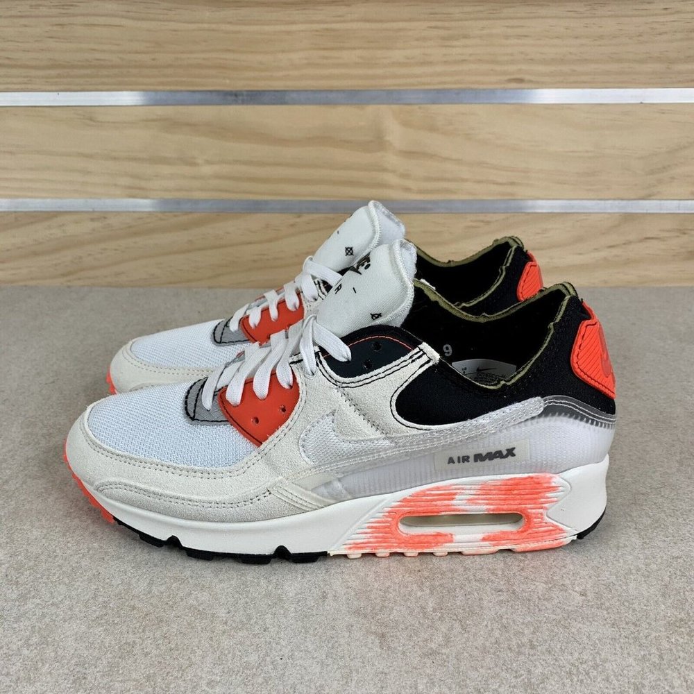 Nike Air Max III PRM 90 White Crimson New Shoes DC7856-100 Mens 5.5 / Womens 7 - Picture 3 of 12